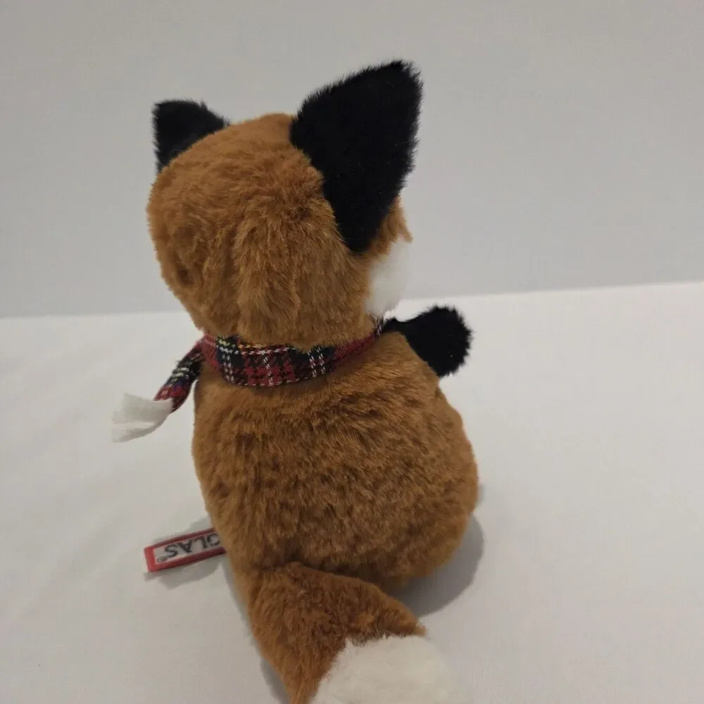 Douglas Winter Friends Fox with Red Plaid scarf Plush Toy Stuffed Animal Beans